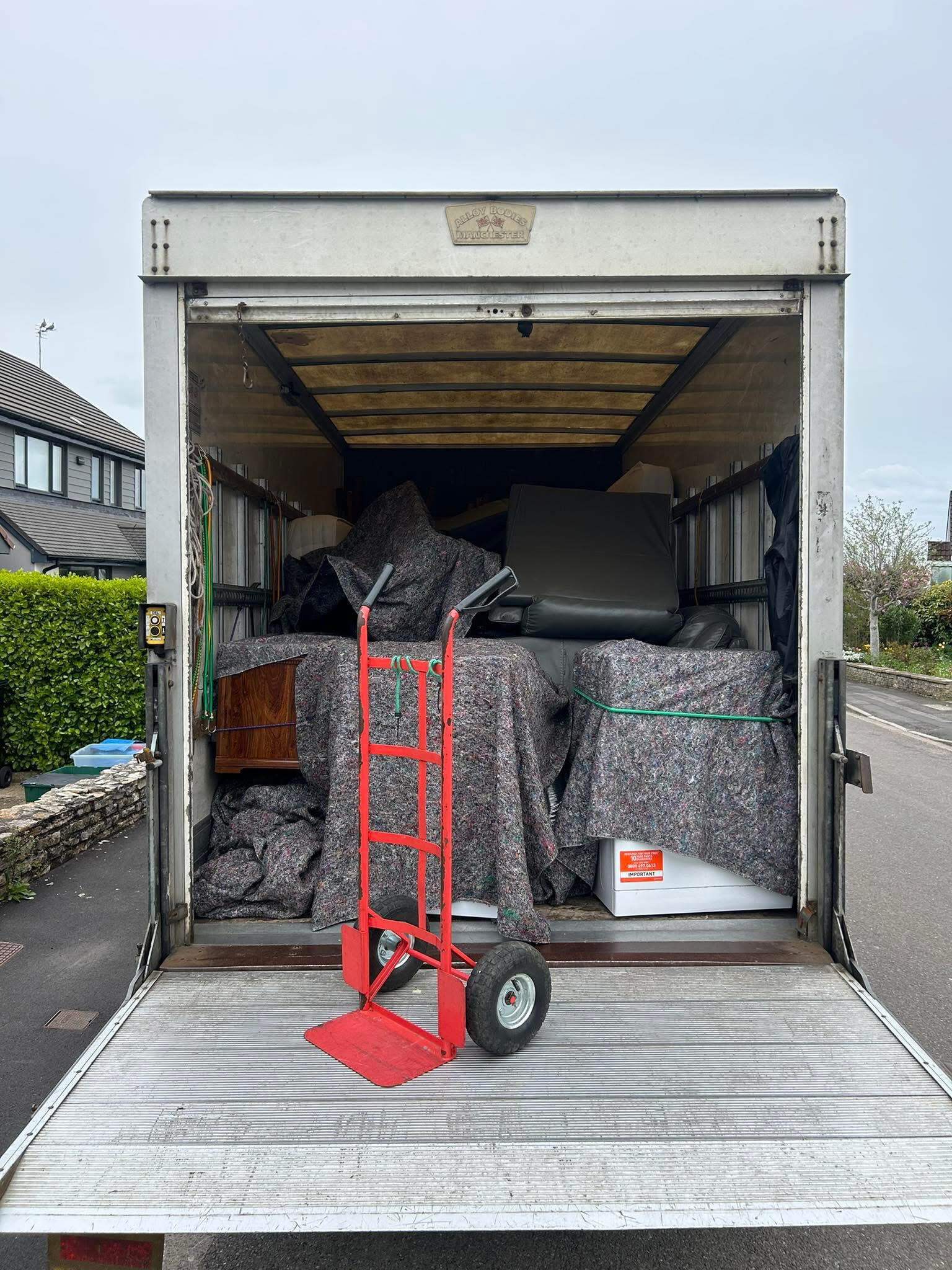 Customers items loaded into van